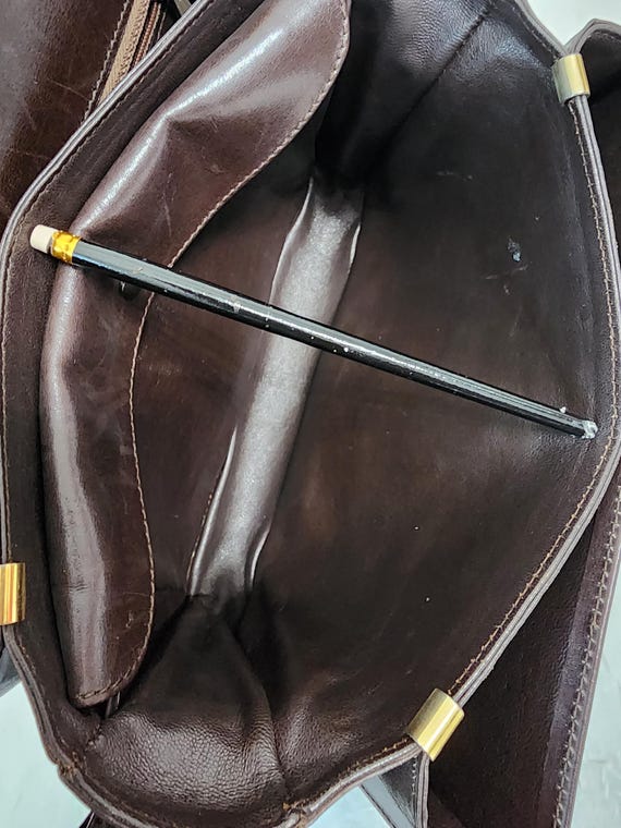 Auth CELINE Macadam Pattern Carriage Shoulder Bag - image 6