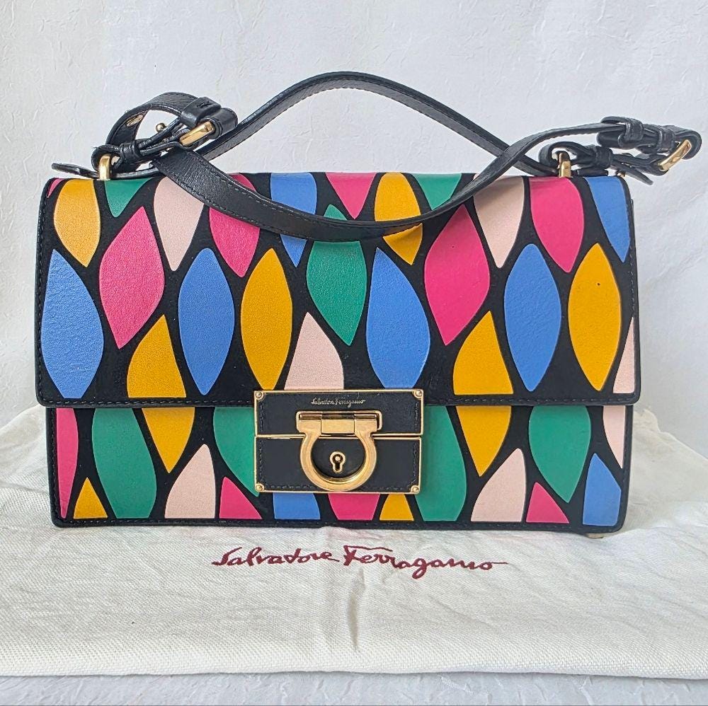 Ferragamo top handle - Etsy 日本 Ferragamo top handle - Etsy 日本