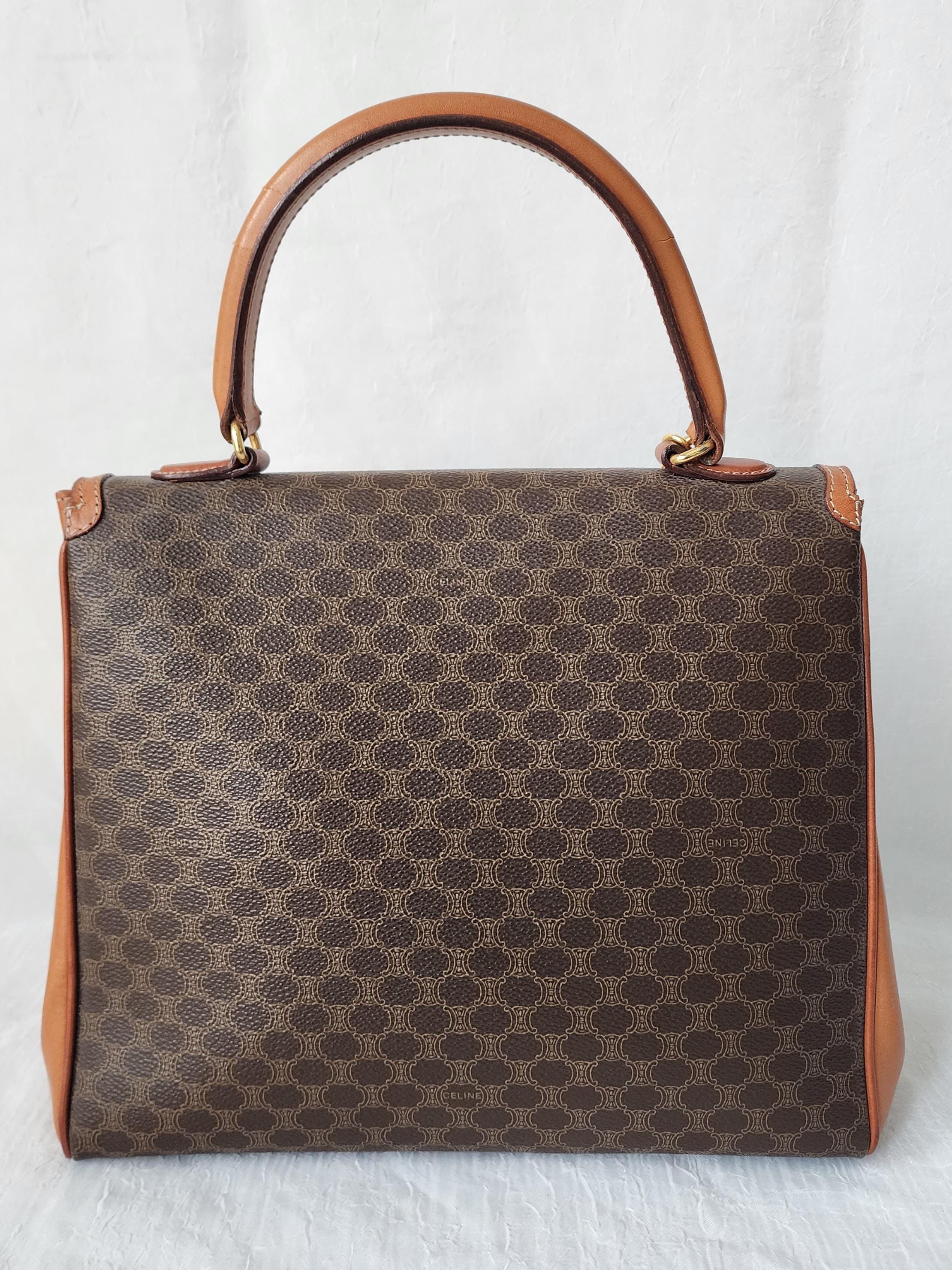 CELINE マカダム柄トップハンドルバッグ（正規品） - Etsy 日本