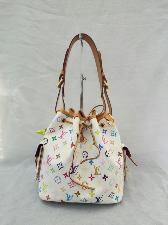 Auth Louis Vuitton Murakami Neo Petit Bucket Bag