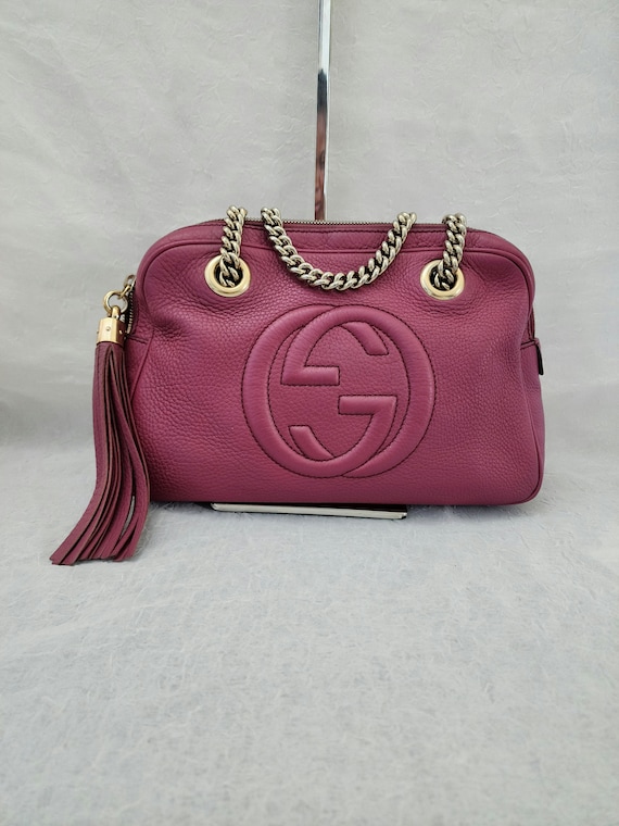 Auth Gucci Soho Shoulder Bag