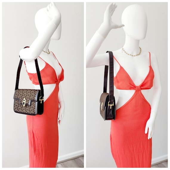 Auth CELINE Macadam Pattern Carriage Shoulder Bag - image 4