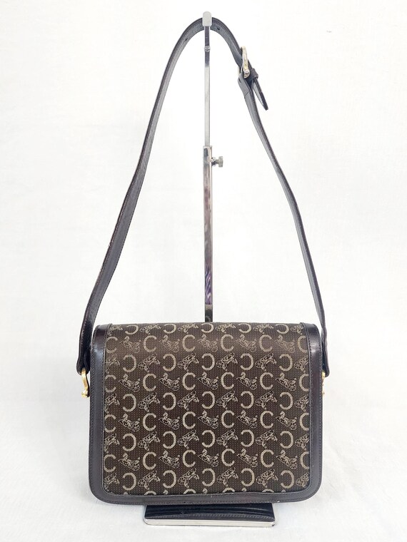 Auth CELINE Macadam Pattern Carriage Shoulder Bag - image 3
