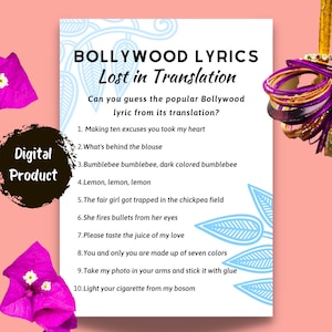 Juego de letras de Bollywood: Lost in Translation - ¿Puedes adivinar la letra popular de Bollywood a partir de su traducción? / Descarga instantánea