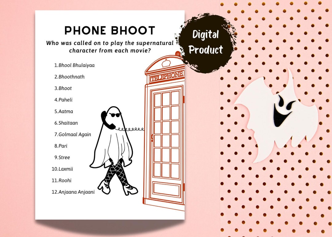 Bollywood Halloween Game: Phone Bhoot Desi Halloween Party