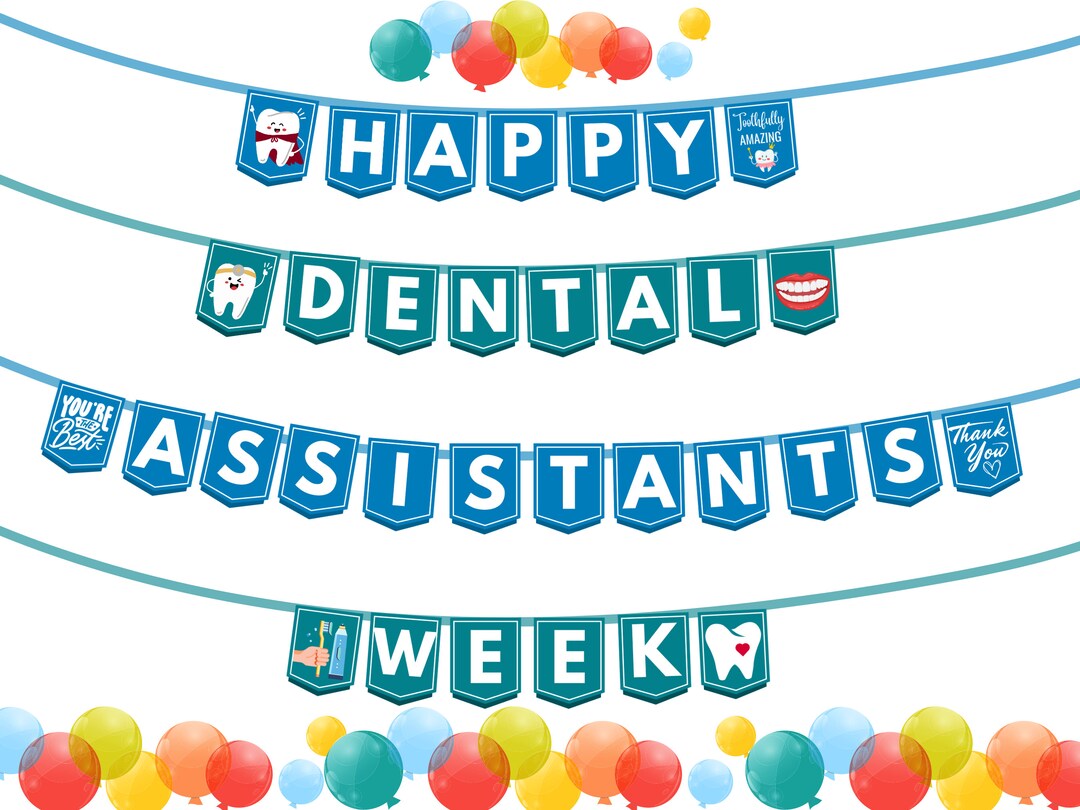 Dental Assistants Week Banner Printable Dental Assistant Appreciation