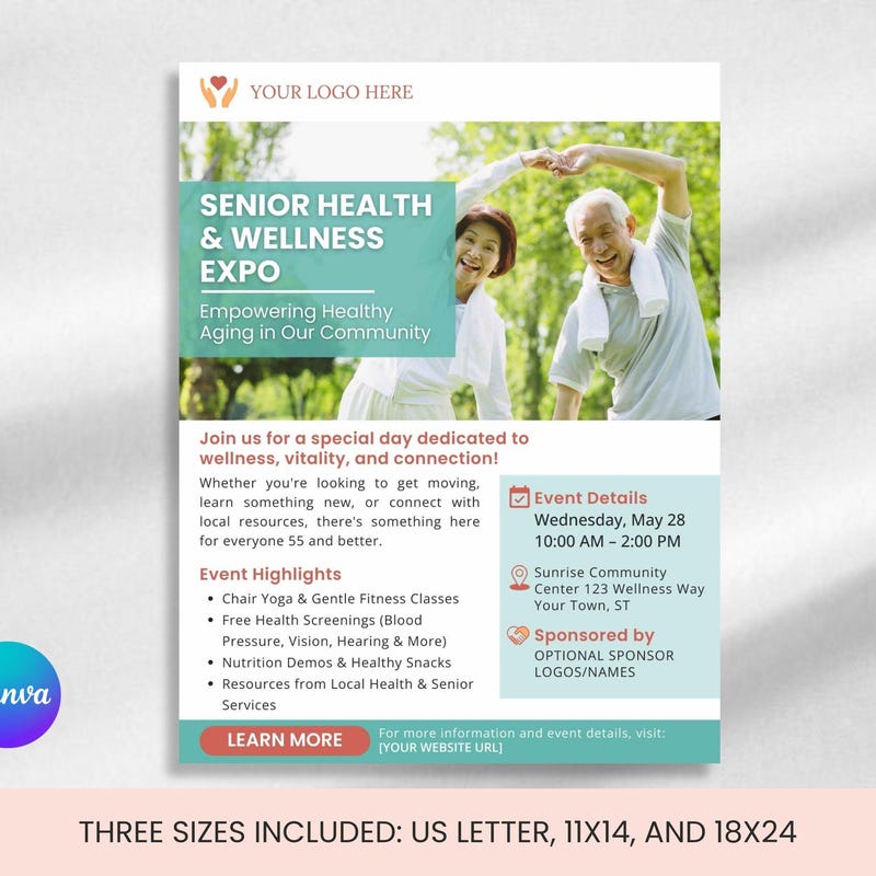 Wellness Flyer Template - Etsy