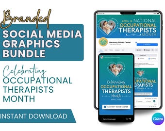Occupational Therapy Month | Social Media Templates | OT Awareness Event| Branded Banners for Facebook, LinkedIn, and Twitter | Instagram