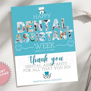 Dental Assistant Recognition Week Flyer | Dentist Office | Staff ...