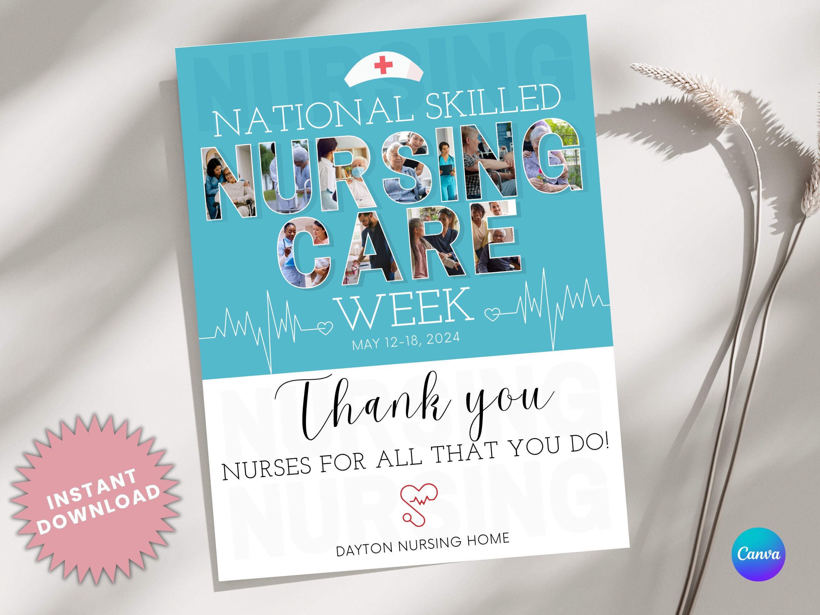 Skilled Nursing Home Week Flyer Nursing Care Week Nurse