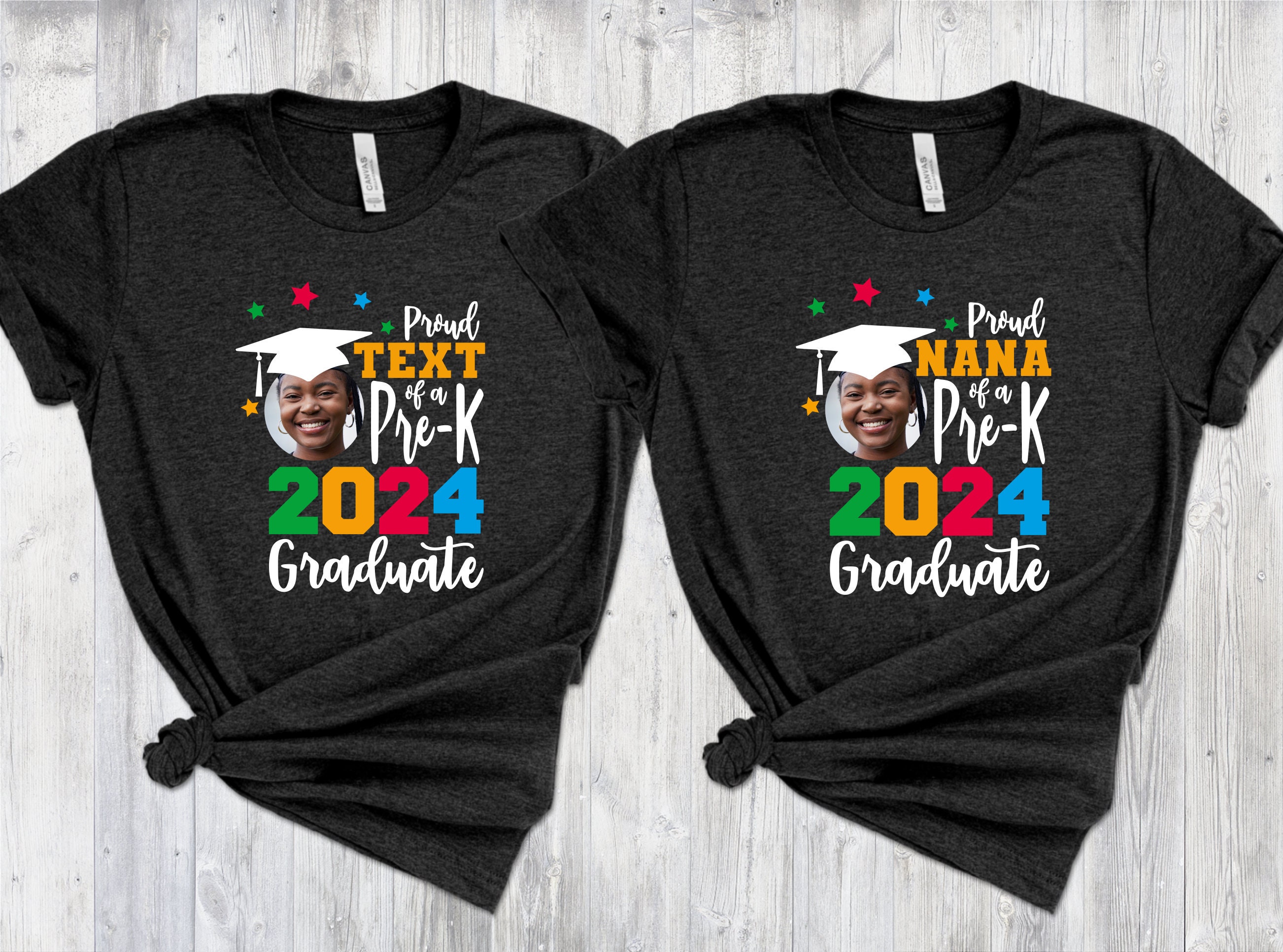 Personalized Proud Of A Pre-K 2024 Graduate Shirt, Add The Photo Proud Pre-K Shirt,Custom Family Proud Shirt,Family Graduation Shirt