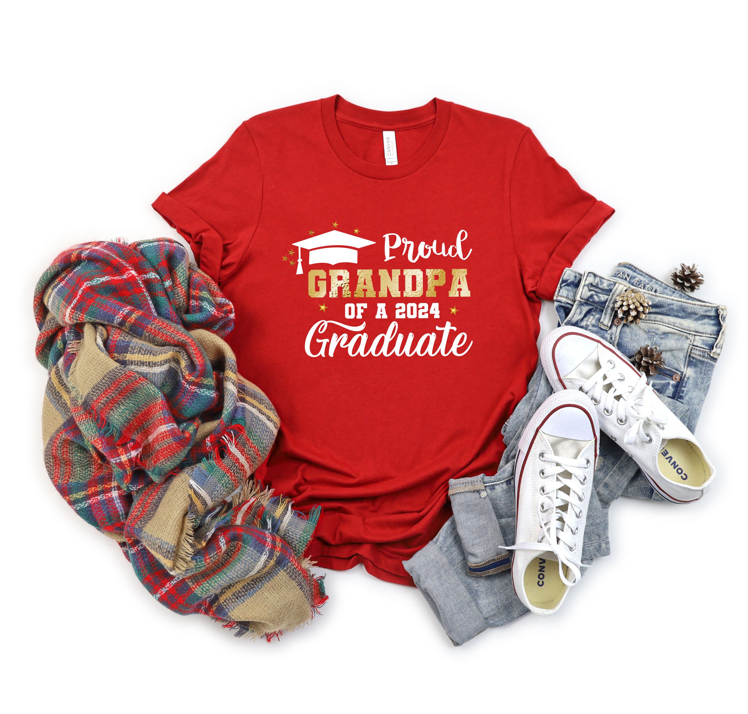 Proud Of A 2024 Graduate Gold Shirt,Proud Custom 2024 Tshirt,Proud Family Shirt,Custom Proud 2024 Graduate,Senior 2024 Shirt,Graduation 2024