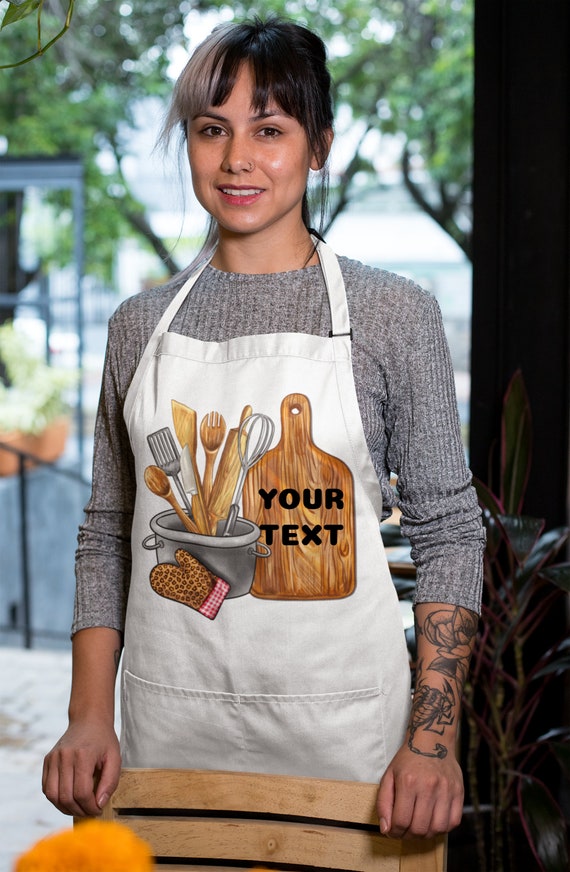 Customized Apron Funny Kitchen Personalized Aprons Chef Gifts Grilling  Apron For Baking Cooking For Mother's Day