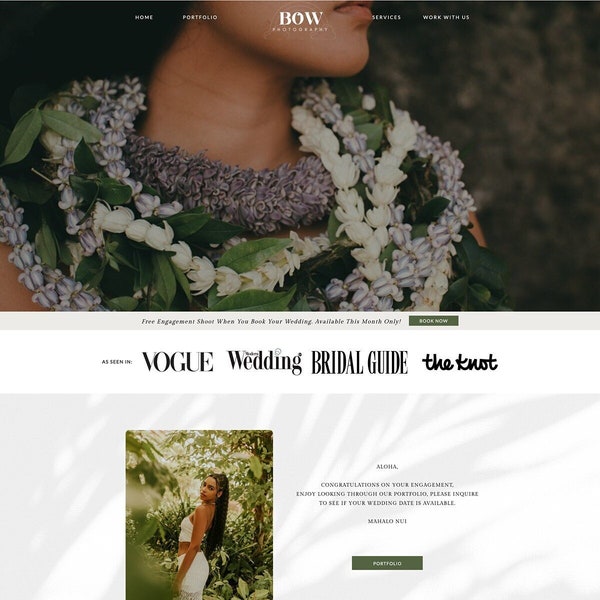 Showit Website Template For Photographers