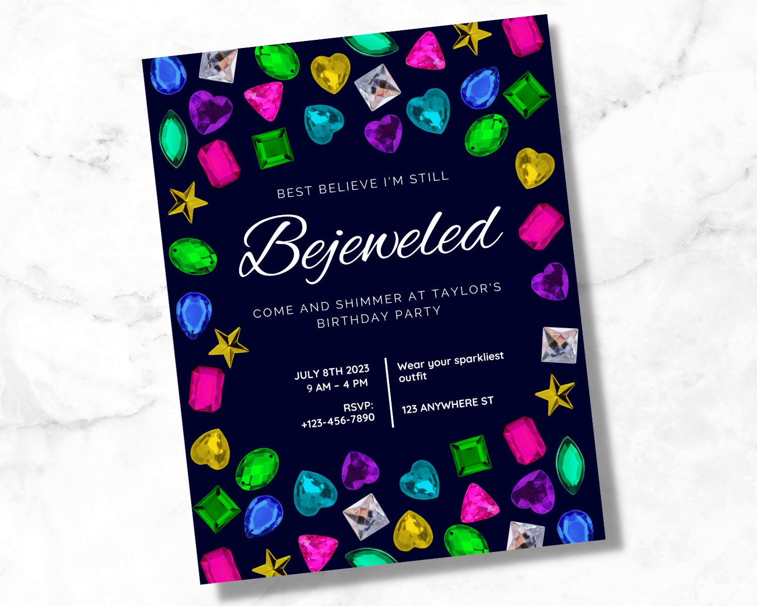 Taylor Swift Bejeweled Party Invitations Etsy UK