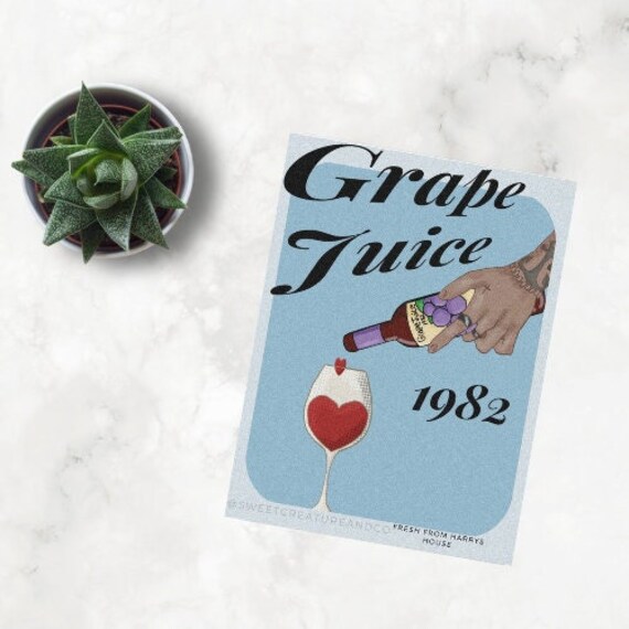 Harry Styles Wall Art Decor Set Grape Juice Harry Styles Etsy