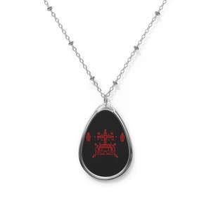 Mystique Ellipse Pendant Necklace - Embrace Baron Samedi&#39;s Presence
