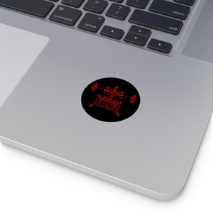 Baron Samedi Veve Circle Stickers - Infuse Mystique Anywhere | Vinyl Indoor & Outdoor