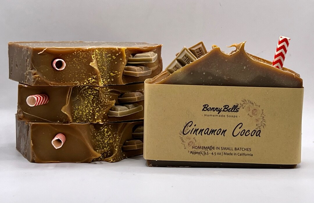 Cinnamon Cocoa All Natural Cold Process Soap Cinnamon, Chipotle