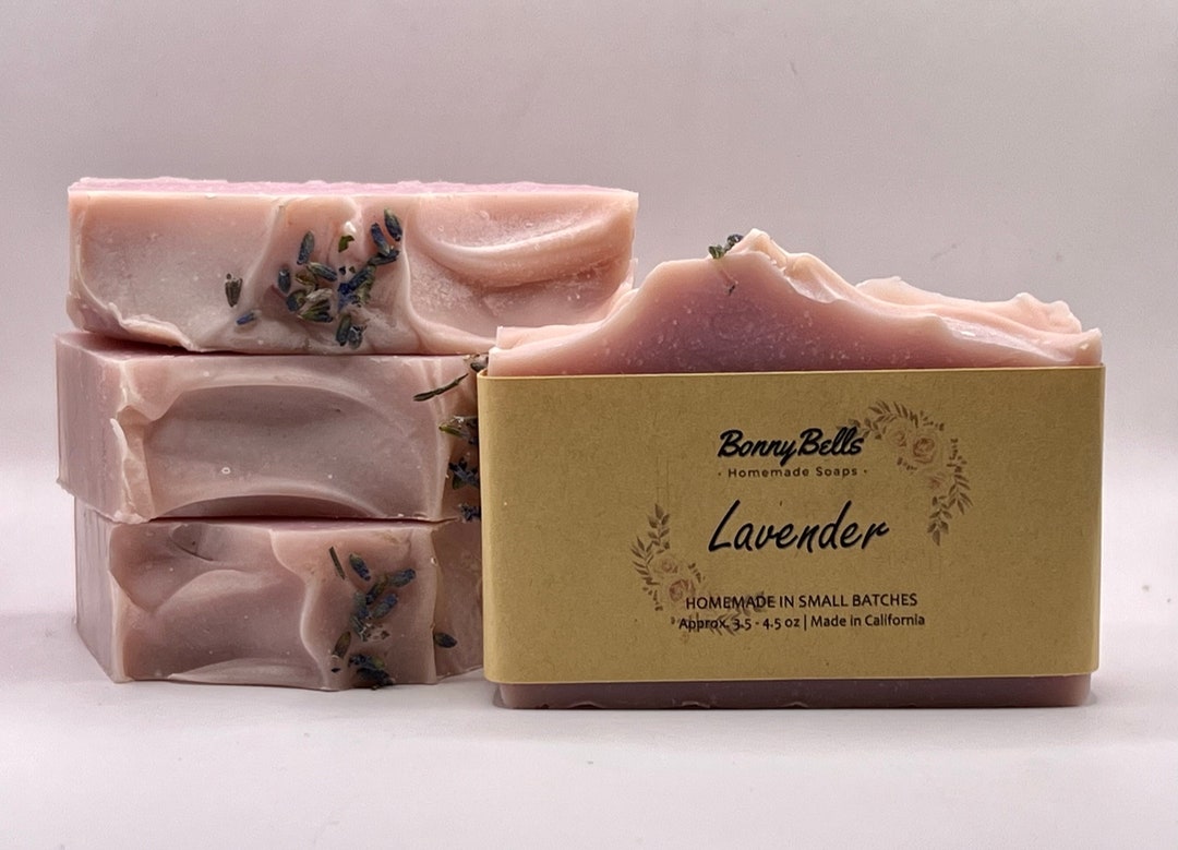 Lavender | All Natural Cold Process Soap | Lavender Scent With Purple ...
