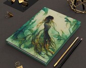 Kelp Forest Mermaid Journal Hardcover Lined Notebook for daily journaling