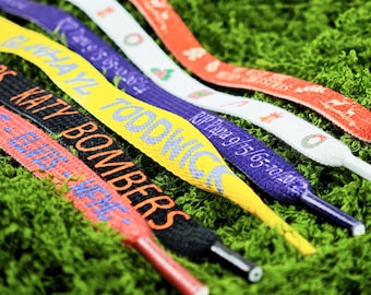 Custom Stylish Shoe Laces,Creative Printed Shoe Laces,Premium Flat Shoe Laces,Colorful Replacement Sneakers,Running Group Gifts