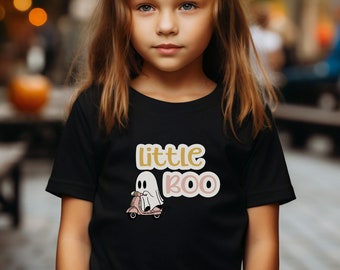 Little Boo Shirt, Halloween Ghost Tee, Cute Kid T-shirt, Spooky T Shirt, Trick or Treat gift, Cute Little Boo Tee, Shirt for Kids