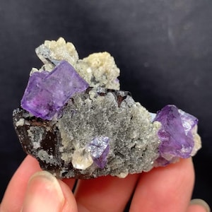 Magnifique cristal de fluorite YaoGangXian du Hunan, Chine, spécimen de fluorite avec mica, spécimens de cristal de fluorite, pièce de collection