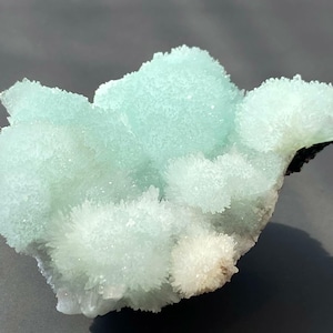 Beautiful Blue Aragonite Raw Stone, Natural Crystal from Yunnan, China, Mineral Specimen, Rough Aragonite, Rock Collector Gift