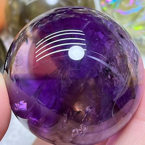 Beautiful 44.3mm Purple Amethyst Sphere, Amethyst Ball, Purple Crystal Sphere, Amethyst Orb Sphere