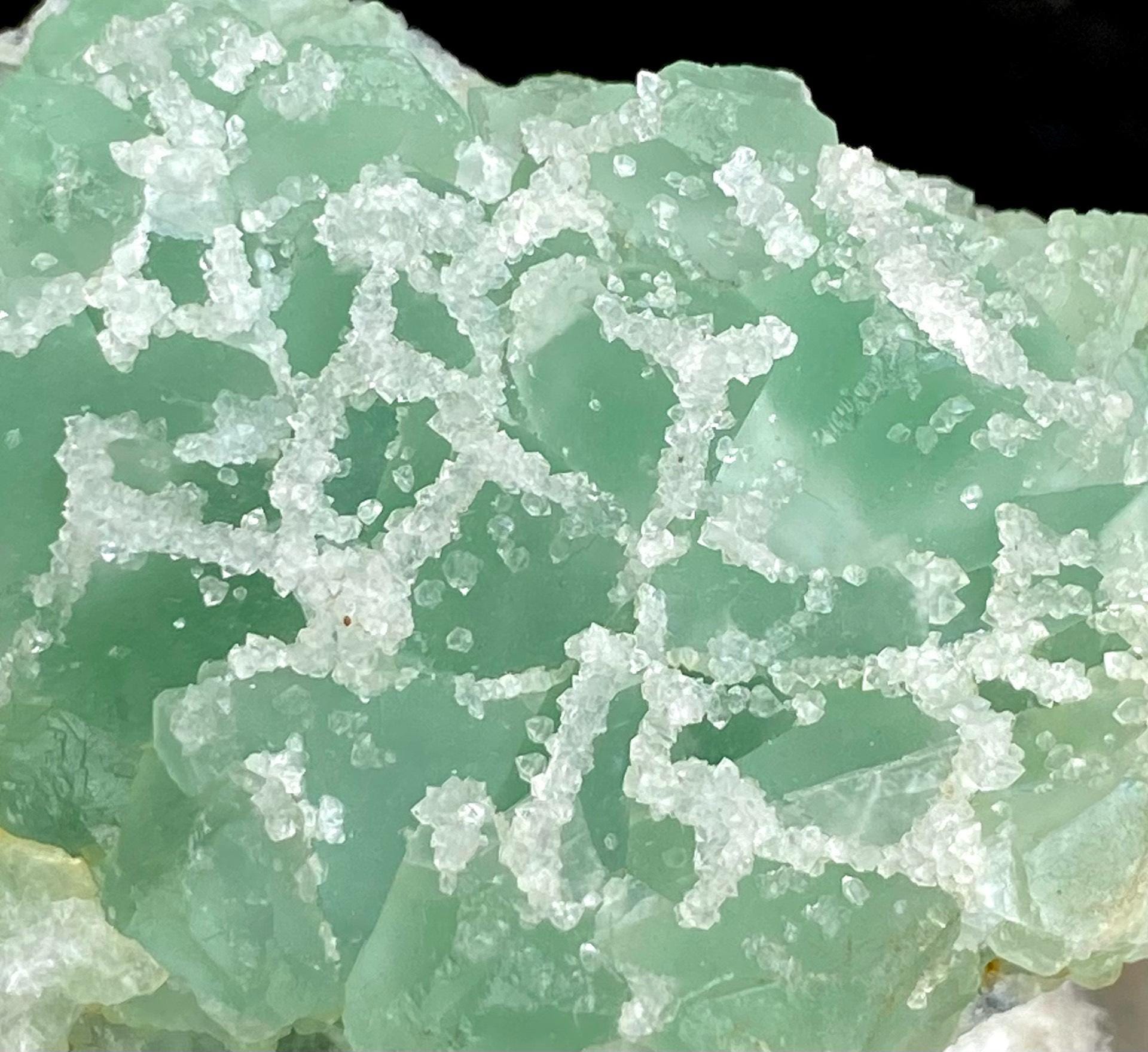 シュガーフローライト、中国福建省産グリーンフローライト、グリーン