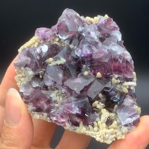 Beautiful Inner Mongolia Phantom Fluorite Crystal, Yindu Mine Fluorite Mineral Specimen for Collectors, Cube Fluorite, Chinese Mineral
