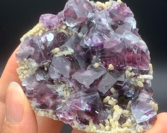 Innere Mongolei Phantom Fluorit Kristall, Yindu Mine Fluorit Mineral für Sammler, chinesisches Mineral