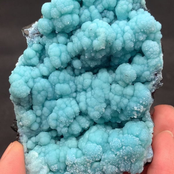 Beautiful Blue Botryoidal Gibbsite Mineral Specimen from Yunnan, China, Botryoidal light Blue Gibbsite, Natural Mineral Specimen