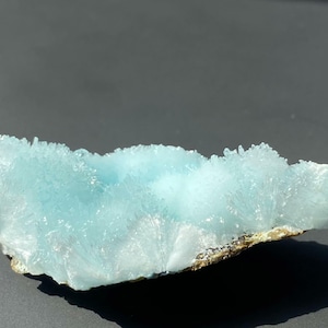 Beautiful Blue Aragonite Raw Stone, Natural Crystal from Yunnan, China, Mineral Specimen, Rough Aragonite, Rock Collector Gift