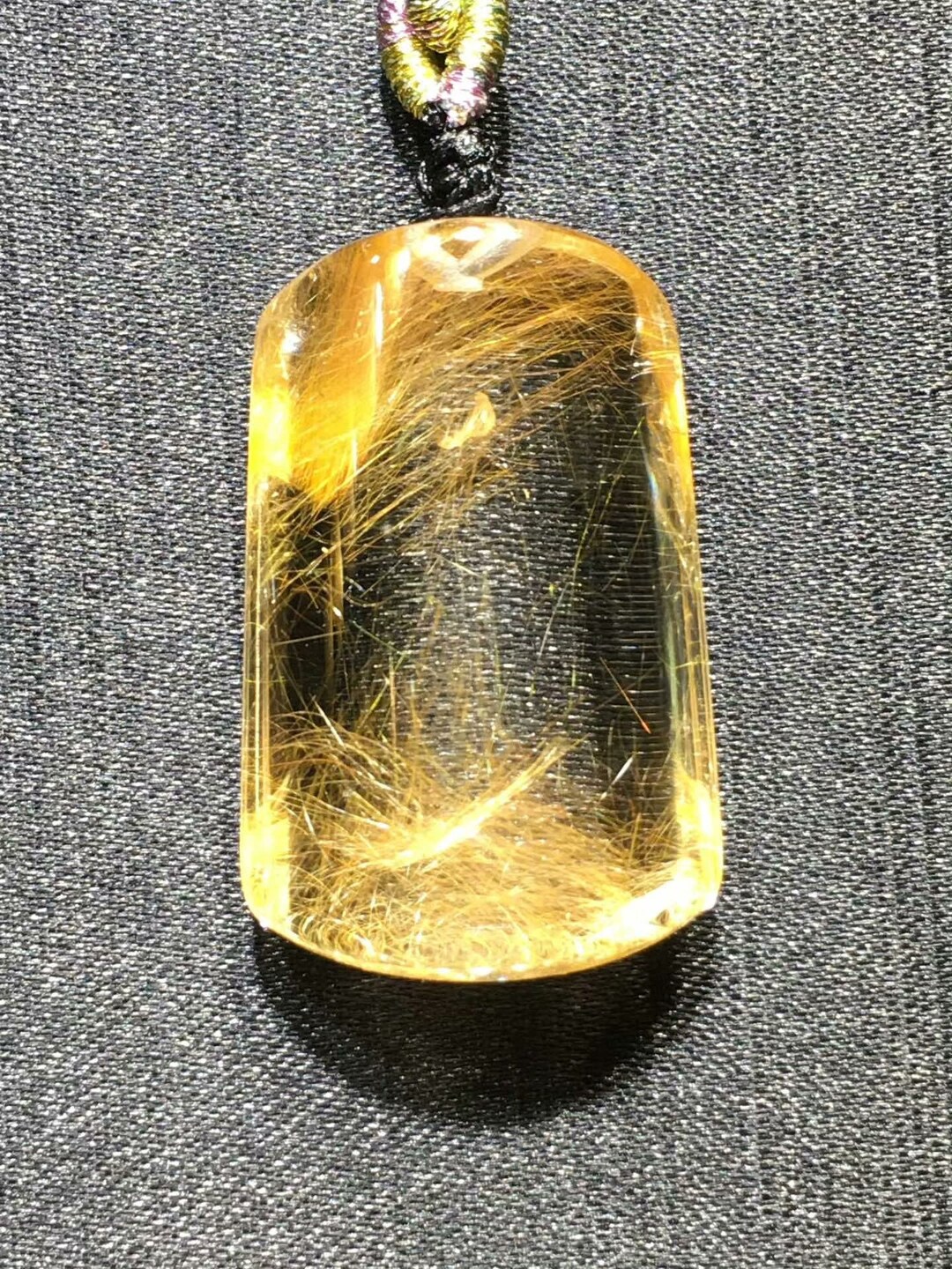Beautiful Golden Rutilated Quartz Necklace Gold Rutile Quartz Etsy