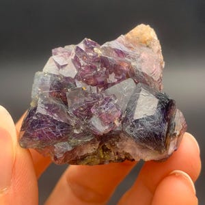 Beautiful Phantom Fluorite Crystal from Inner Mongolia, China, Fluorite Mineral Specimen with Bismuthinite, Chinese Mineral