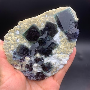 Beautiful Inner Mongolia Phantom Fluorite Crystal, Yindu Mine Fluorite Mineral Specimen for Collectors, Cube Fluorite, Chinese Mineral