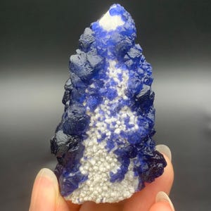 Beautiful Inner Mongolia Blueberry Fluorite Crystal, Huanggangliang Mine Fluorite, Window Fluorite Mineral Specimen, Chinese Mineral