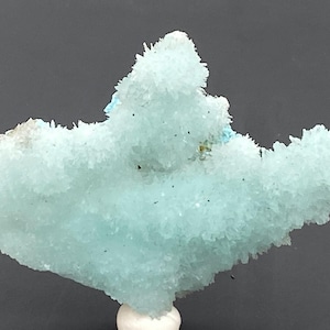 Beautiful Blue Aragonite Raw Stone, Natural Crystal from Yunnan, China, Mineral Specimen, Rough Aragonite, Rock Collector Gift