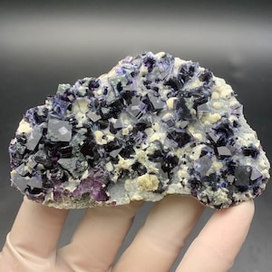 Beautiful Inner Mongolia Phantom Fluorite Crystal, Yindu Mine Fluorite Mineral Specimen for Collectors, Cube Fluorite, Chinese Mineral