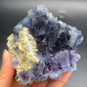 Beautiful Inner Mongolia Phantom Fluorite Crystal, Yindu Mine Fluorite Mineral Specimen for Collectors, Cube Fluorite, Chinese Mineral