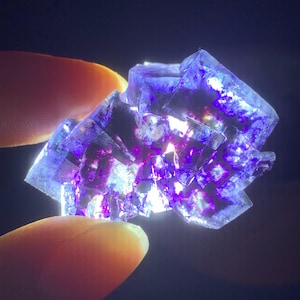Hermoso cristal de fluorita fantasma de la mina Yindu, Mongolia Interior, China, espécimen mineral de fluorita para coleccionistas, mineral chino