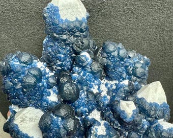 2.4インチ ブルーベリーフローライト キャンドルクォーツ 黄崗梁鉱山産