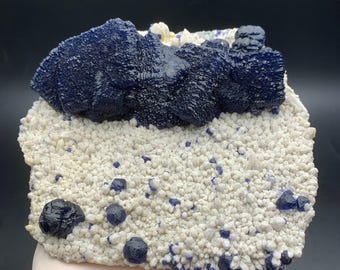 2.4インチ ブルーベリーフローライト キャンドルクォーツ 黄崗梁鉱山産