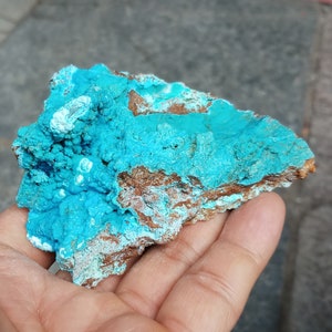 Beautiful Rough Blue Chrysocolla, Raw Chrysocolla from Yunnan Province, China, Natural  Mineral Collection, 99g