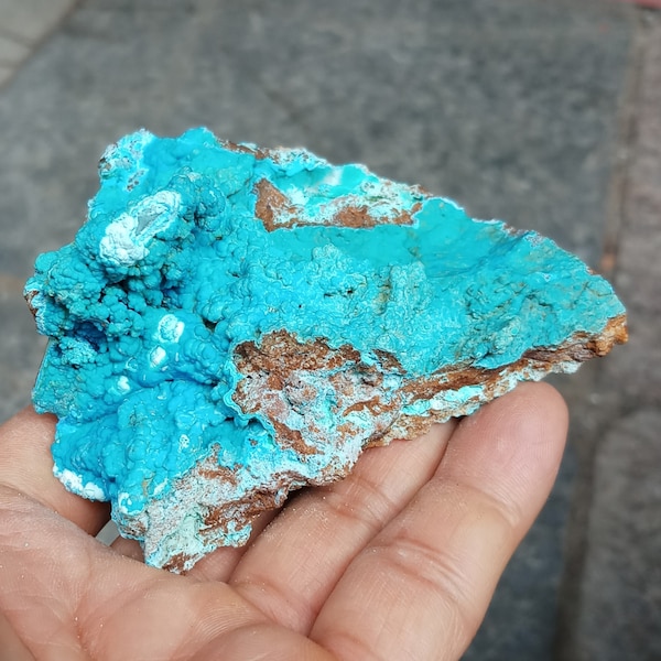 Beautiful Rough Blue Chrysocolla, Raw Chrysocolla from Yunnan Province, China, Natural  Mineral Collection, 99g