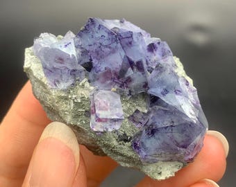 Phantom Fluorite Crystal from Inner Mongolia, Yindu Mine, Fluorite Mineral Specimen for Collectors, Cube Fluorite, Chinese Mineral