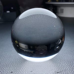 Beautiful 65.6mm AA Grade Super Clear Quartz Sphere, Natural Water Clear Crystal Sphere, Non-Defect Pure Clear Quartz Sphere