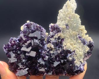 Beautiful Phantom Fluorite Crystal from Yindu Mine, Inner Mongolia, Fluorite Mineral Specimen for Collectors, Cube Fluorite, Chinese Mineral